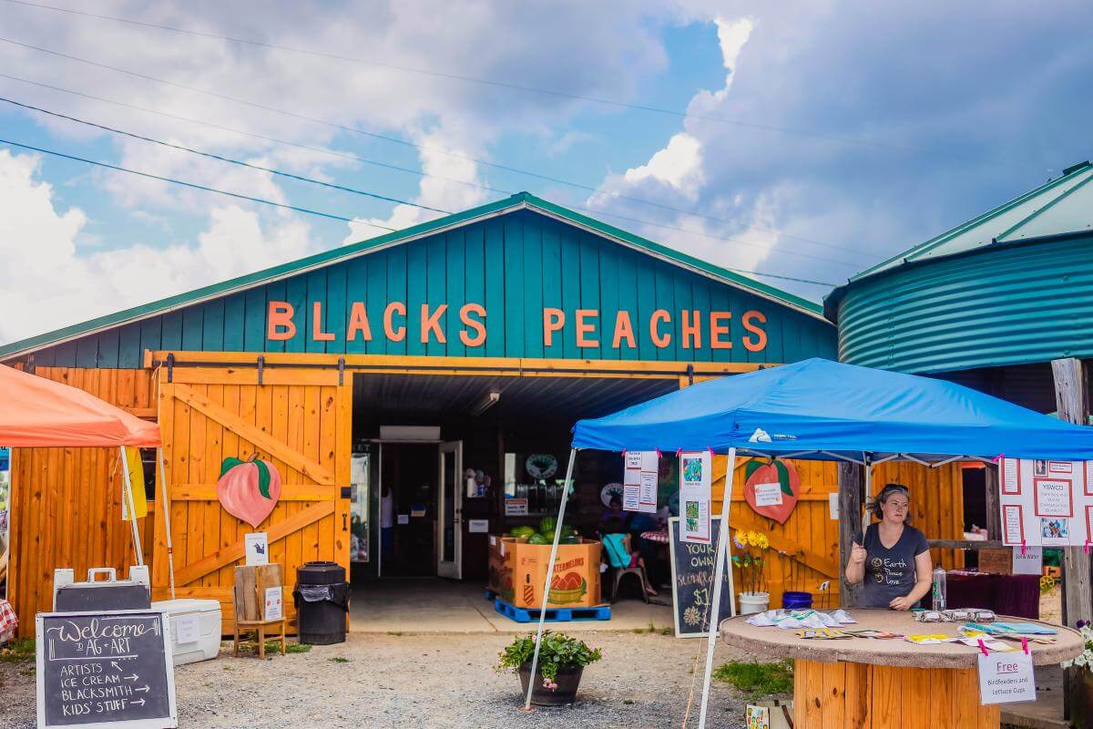 black's peaches exterior