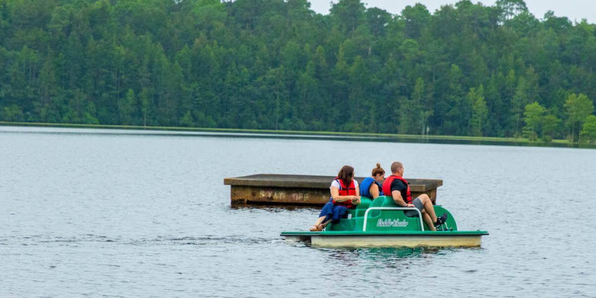 Pedal boat at Cheraw State Park