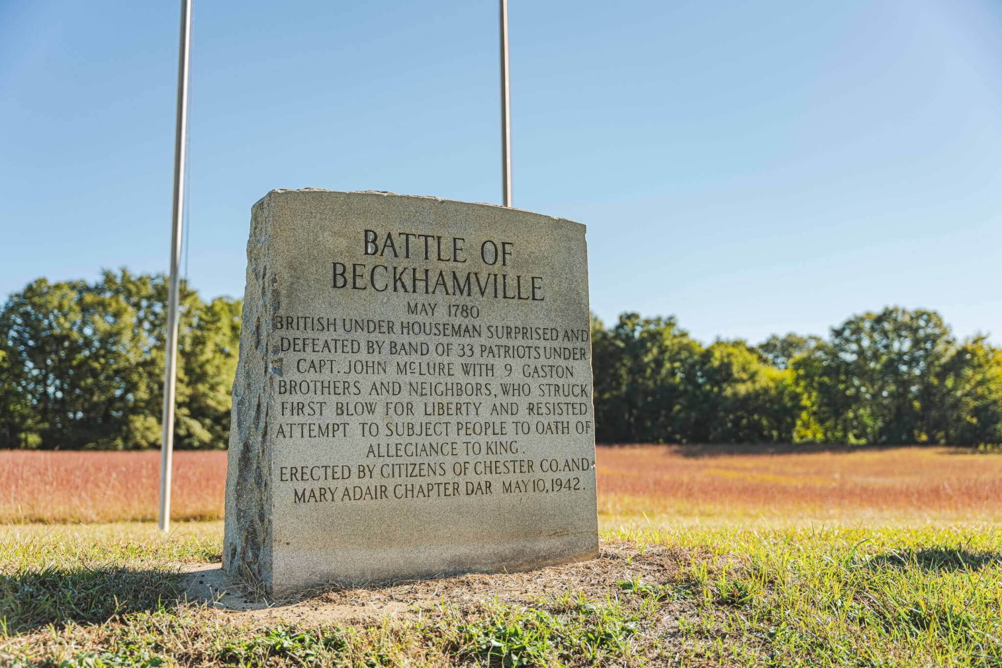 Battle of Beckhamville monument