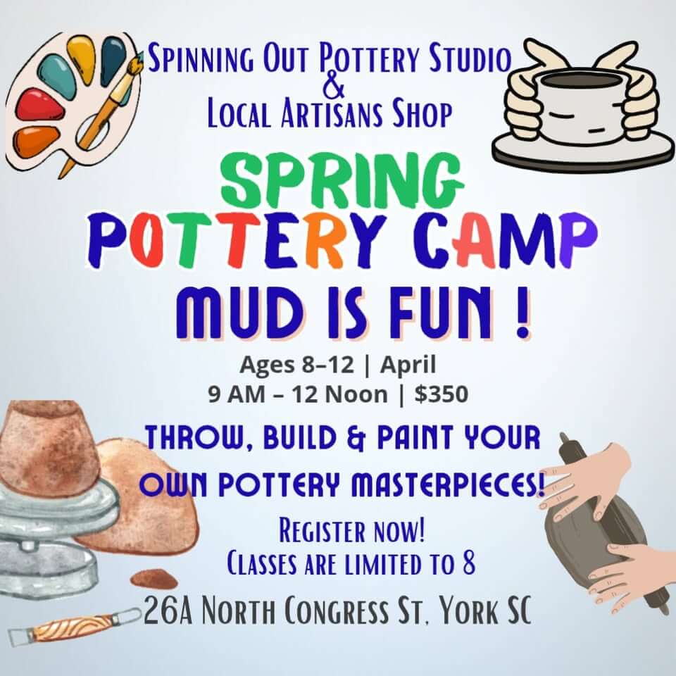 Spring Pottery Camp Post for Kids 8-12
