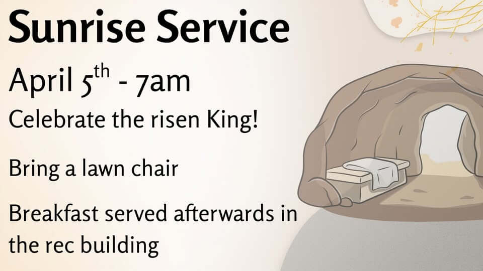 Easter Sunrise service