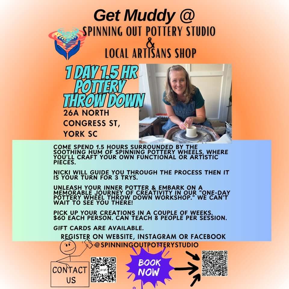 Pottery Wheel Throw Down1 Day 1.5 HR Pottery