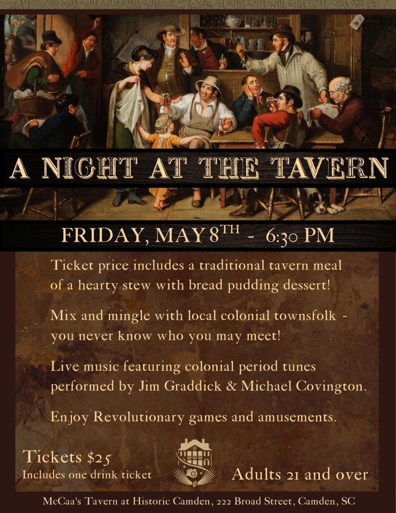 A Night at the Tavern at Historic Camden