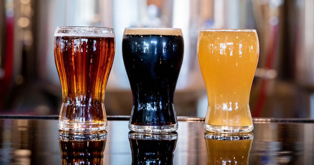 Taste the assortment of beer at Untamed Waters Brewing in Fort Mill.