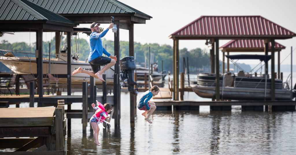 Make a splash at Lake Wateree State Park in Winnsboro.