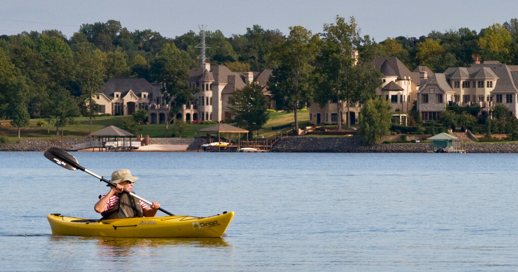 Kayaker on Lake Wylie